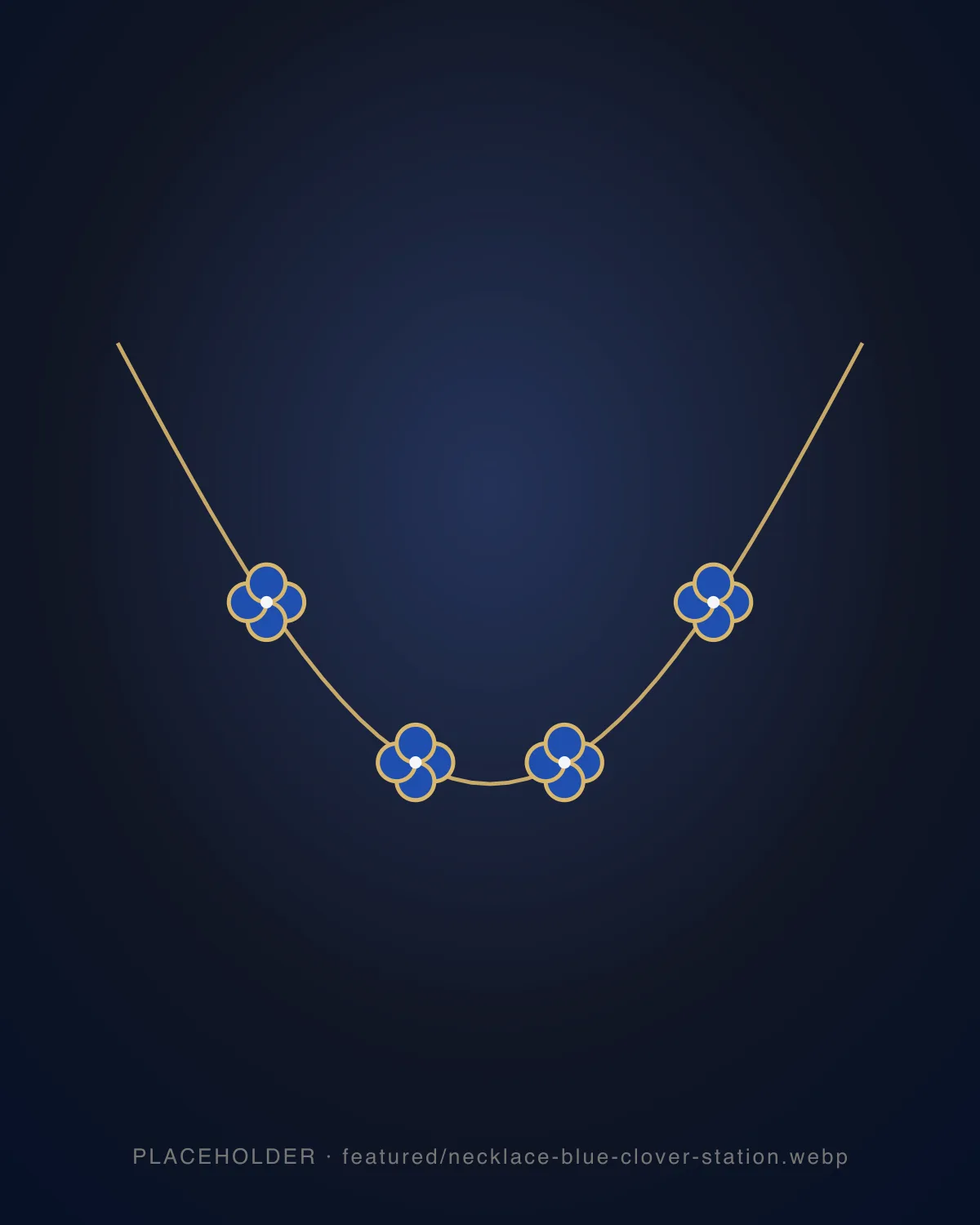 El Trébol Azul collar de estaciones